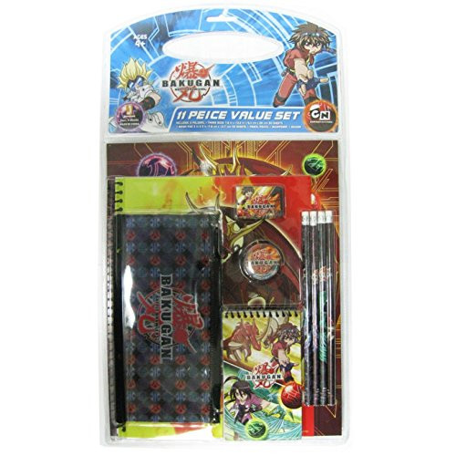 Bakugan 11pc Back to School Stationery Set