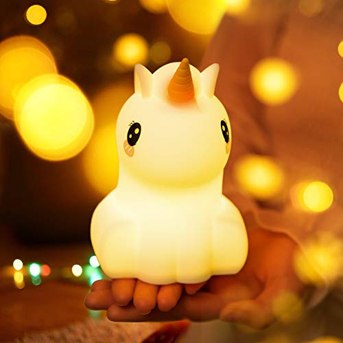 Unicorn Cute Kids Night Light,Baby Led Nursery Color Changing Rechargeable Potable lamp,Silicone Squishy Glow Animal Touch Control Nightlight for Children Bedroom,Kawaii Room Decor Gift for Teen Girls Unicorn Cute Kids Night Light,Baby Led Nursery Color Changing Rechargeable Potable lamp,Silicone Squishy Glow Animal Touch Control Nightlight for Children Bedroom,Kawaii Room Decor Gift for Teen Girls