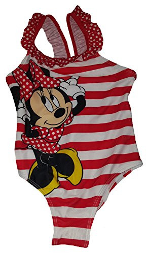 Girls Disney Minnie Mouse One Piece Swimsuit - Medium Red