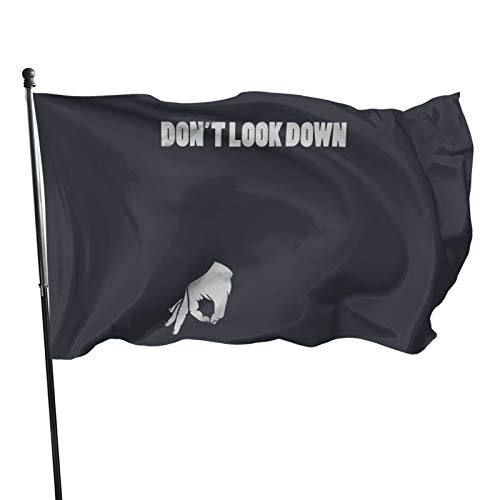 NANDAOFENG Don't Look Down Outdoor Banner Home Garden Decorative Breeze Flag 3x5 Ft Flag