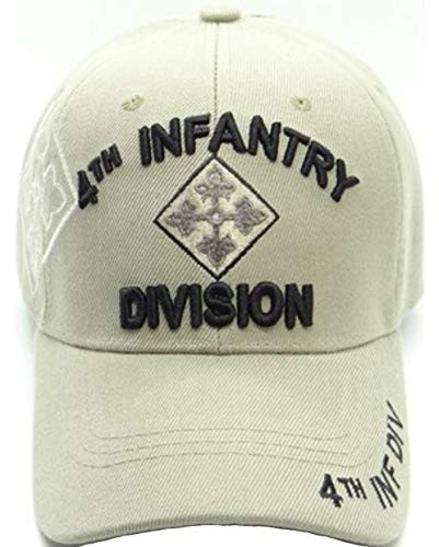 4th Infantry Division Military Cap, Beige