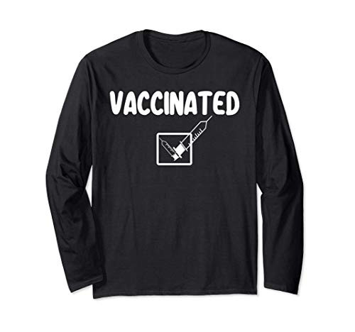 Vaccinated Check Mark Vaccine I Got Vaccinated Long Sleeve T-Shirt