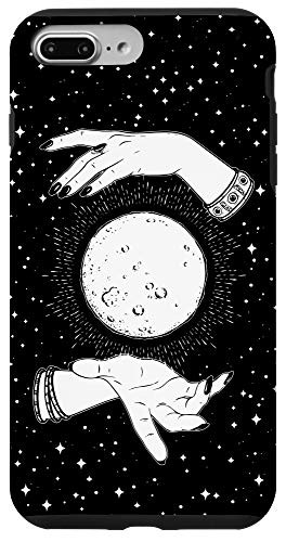 iPhone 7 Plus/8 Plus Retro Vintage Witchy Moon With Witch Hands  and  Stars Gift Case