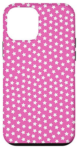 iPhone 12 mini CUTE PRETTY PINK PHONE CASE PINK AND WHITE STARS Case