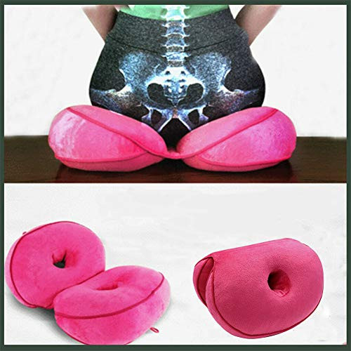 GULEHAY Comfortable Memory Foam Seat Cushion,Orthopedic Seat Cushion for Lower Back Pain and Sciatica Tailbone Pain Relief