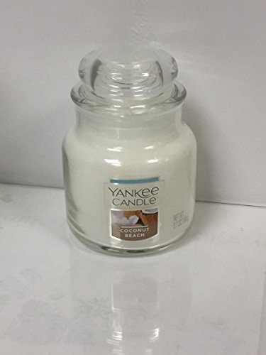 Yankee Candle Coconut Beach Small Jar Candle, Fresh Scent