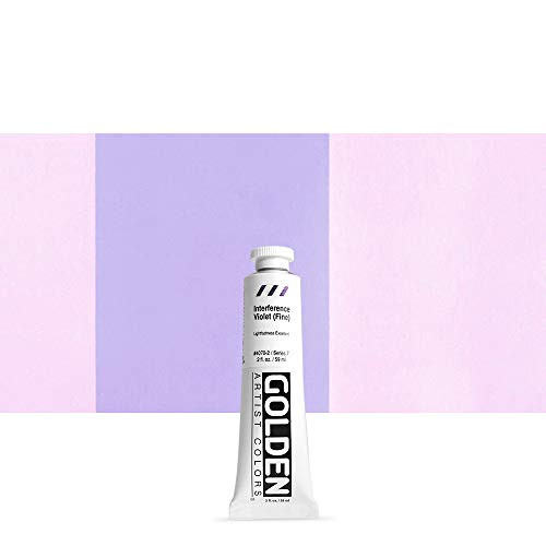 Golden Heavy Body Acrylic Paint, 2 Ounce, Interference Violet Fine