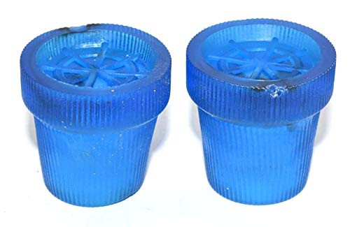 Nautical World 2-Piece Pack Rubber Tips for Trekking Poles - Replacement Pole Tip Protectors Fits Most Standard Hiking Poles with 20 mm Hole Diameter - Shock Absorbing, Adds Grip, and Traction