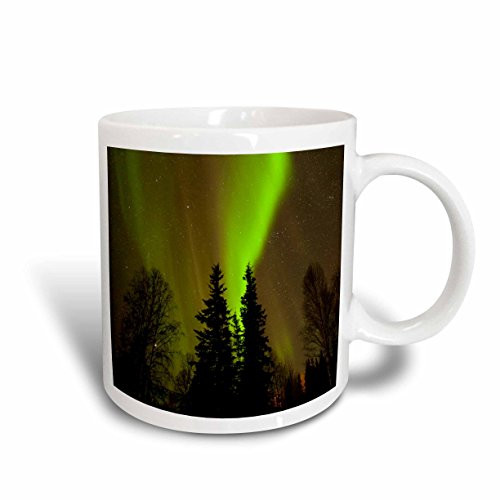 3dRose Usa Alaska Chena Hot Springs View Of Aurora Borealis And Stars Ceramic Mug, 15 oz, White 3dRose Usa Alaska Chena Hot Springs View Of Aurora Borealis And Stars Ceramic Mug, 15 oz, White