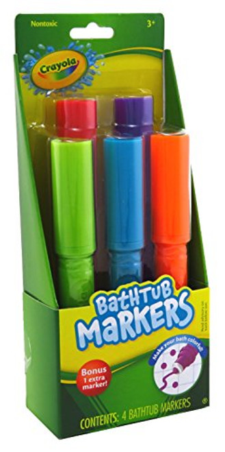 Crayola Bathtub Markers 4 Count With Extra Marker (2 Pack) Crayola Bathtub Markers 4 Count With Extra Marker (2 Pack)