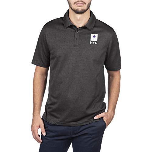 Top of the World New York University Violets Men's Dark Heather Carbon Polo, X-Large