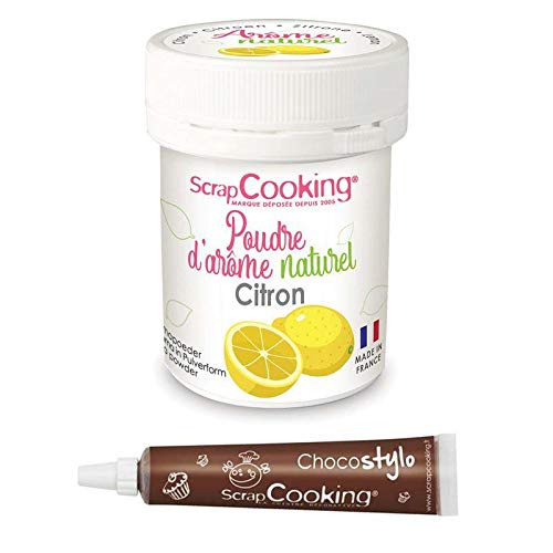Natural flavour powder 15 g Lemon plus Edible chocolate pen