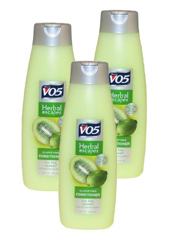 Alberto Vo5 Herbal Escapes Kiwi Lime Squeeze Conditioner, 15 Ounce (Pack of 3)