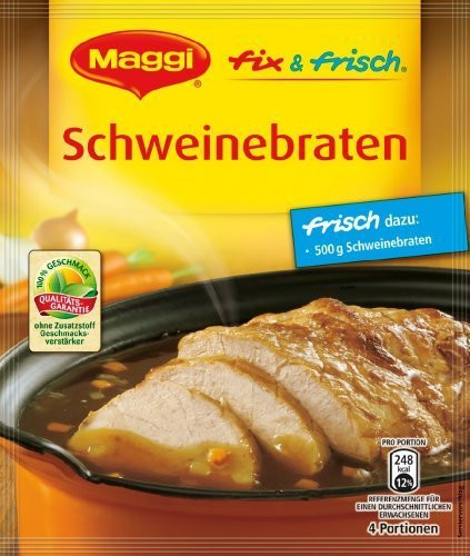 Maggi Fix  and  Fresh Roast Pork (Schweinebraten) 1 Bag by Maggi