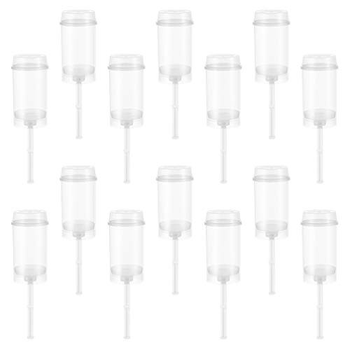 Hemoton 30pcs Round Shape Clear Cake Pop Push Ups Push Pop Containers Clear Push Pops with Lids Pushable Cake Holders