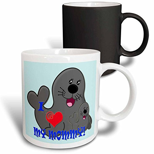 3dRose Peace Star Of David Love Israel Magic Transforming Mug, 11 oz, Blue