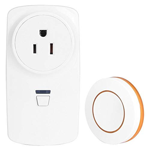 Conkergo Household Appliances Controller 2-Way Wireless Power Outlet Remote Control Socket(Orange Remote Control US Plug 250V)