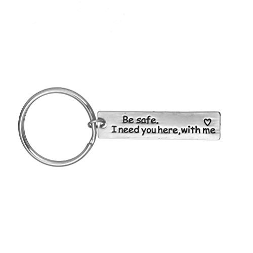 XYBAGS Be Safe I Need You Here with Me, Firefighter New Driver Gift for Her or Him, Trucker Husband Boyfriend Best Friend Keychain Gifts XYBAGS Be Safe I Need You Here with Me, Firefighter New Driver Gift for Her or Him, Trucker Husband Boyfriend Best Friend Keychain Gifts