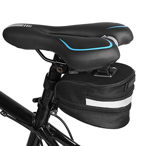 Bike Saddle Bag - Waterproof Bike Tail Storage Bag Under Seat Saddle Pouch Bicycle Rear Accessory