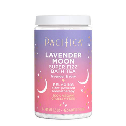 Pacifica Lavender moon body soak bath tea, 4 Count
