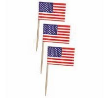 American Flag Cupcake Picks