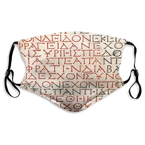 Fashion Antique Latin Culture Alphabet Writing Carved On The Tombstone Print,Mouth Cover for Women,Face Mask Reusable Washable Cloth for Children Fashion Antique Latin Culture Alphabet Writing Carved On The Tombstone Print,Mouth Cover for Women,Face Mask Reusable Washable Cloth for Children