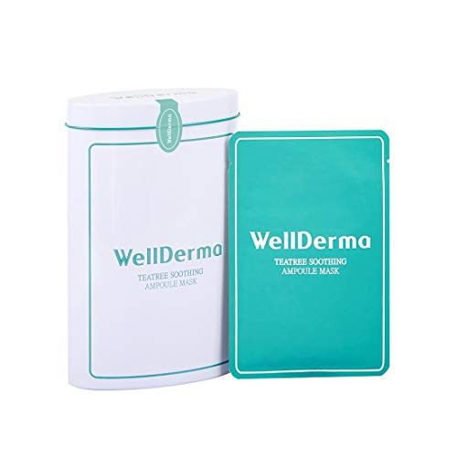 Wellderma Tea Tree Soothing Ampoule Mask Pack 1box (10sheets) Moisturizing