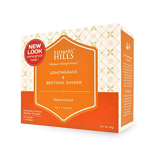 Rhymba Hills® Reevitalise Tea (Blend of Lemongrass and Bentong Ginger) Herbal Infusion Functional Tea Rhymba Hills® Reevitalise Tea (Blend of Lemongrass and Bentong Ginger) Herbal Infusion Functional Tea