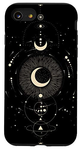 iPhone SE (2020) / 7 / 8 Celestial Witch Wiccan Witchy Tarot Moon Stars Protective Case