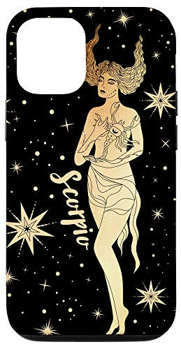 iPhone 12/12 Pro SCORPIO Zodiac Star Sign Celestial Horoscope Occult Witchy Case