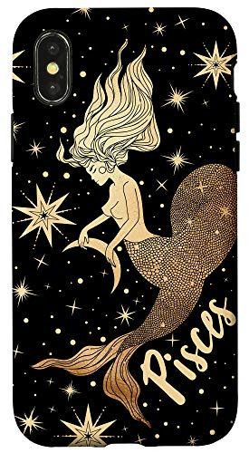 iPhone X/XS PISCES Zodiac Star Sign Celestial Occult Witchy Gift Case