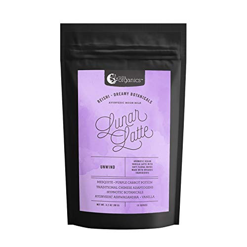 Nutra Organics Ayurvedic Moon Milk - Lunar Latte - Superfood Latte (3.2oz)