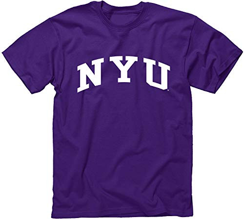 Ivysport New York University NYU Violets Short Sleeve Adult Unisex T-Shirt, Classic, Violet, Small Ivysport New York University NYU Violets Short Sleeve Adult Unisex T-Shirt, Classic, Violet, Small