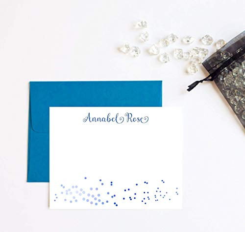 Personalized Notecards and Envelopes Set Womens Stationery Cards for Writing Letters Notes for Kids