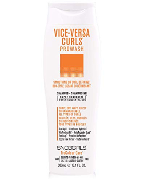 VICE-VERSA CURLS Prowash ( curly hair shampoo ) Duo-Style: Smoothing or Curl Defining For Curly, Dry, Wavy, Frizzy or Unmanageable Hair, All Types of Curls Vegan Sulfate, Lactose and Gluten Free VICE-VERSA CURLS Prowash ( curly hair shampoo ) Duo-Style: Smoothing or Curl Defining For Curly, Dry, Wavy, Frizzy or Unmanageable Hair, All Types of Curls Vegan Sulfate, Lactose and Gluten Free