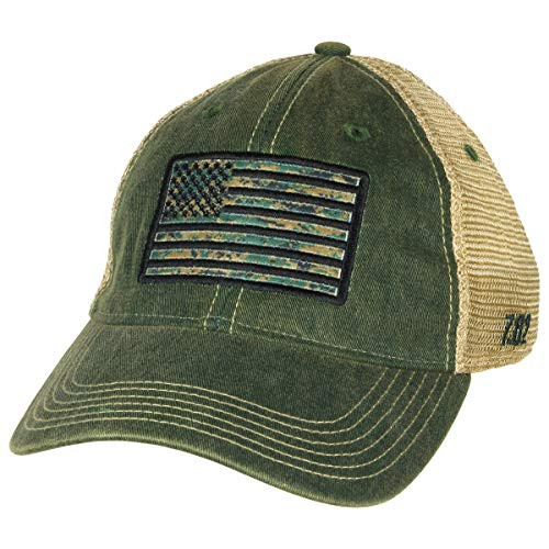 7.62 Design USMC Woodland MARPAT Flag Vintage Trucker Hat Olive 7.62 Design USMC Woodland MARPAT Flag Vintage Trucker Hat Olive