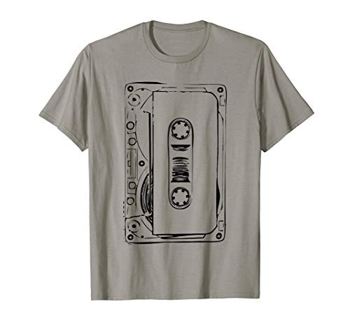 Love Retro Mixtape 80's Blank Cassette Tape Shirt Gift