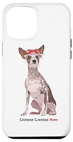 iPhone 12 Pro Max Chinese Crested Mom Retro Mothers Day Gift Idea Mum Dog Case