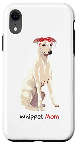 iPhone XR Whippet Mom Retro Mothers Day Gift Idea Mum Dog Owner Case