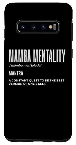 Galaxy S10 Mamba Mentality Motivational Quote Inspirational Definition Case