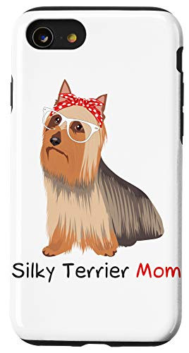 iPhone SE (2020) / 7 / 8 Silky Terrier Mom Retro Mothers Day Gift Idea Case