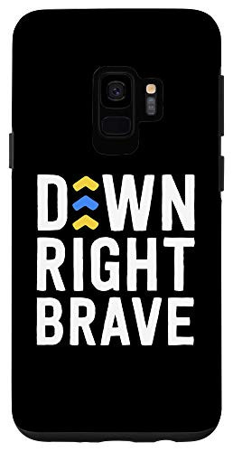 Galaxy S9 Down Right Brave Shirt Down Syndrome Awareness Kid Arrows Case