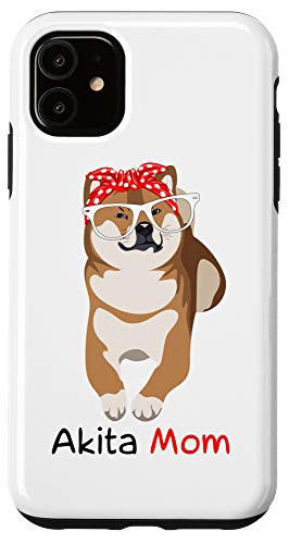 iPhone 11 Akita Mom Dog Bandana Pet Lover Gift Womens Akita Inu Case