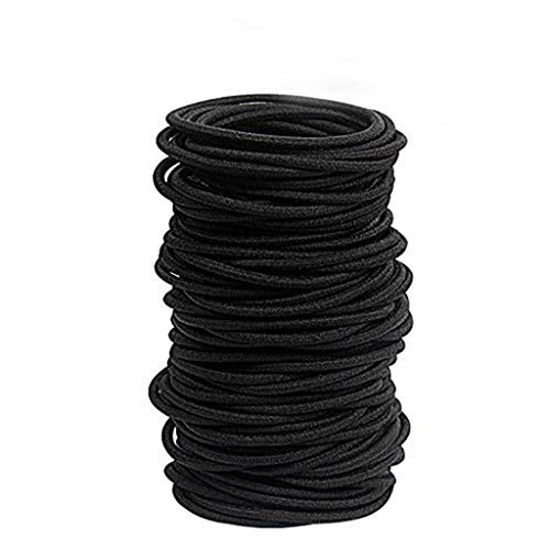 30 Pieces Black Elastic Hair Rope , Women Girls Rubber Hair Bands Ponytail Holder Hair Accessory No Metal Hair Ties for Thick and Curly Hair 30 Pieces Black Elastic Hair Rope , Women Girls Rubber Hair Bands Ponytail Holder Hair Accessory No Metal Hair Ties for Thick and Curly Hair