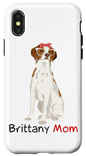 iPhone X/XS Brittany Mom Retro Mothers Day Gift Idea Mum Dog Owner Case
