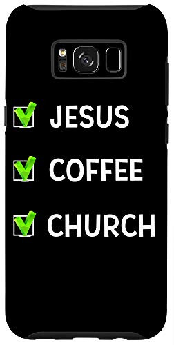 Galaxy S8plus Jesus Coffee And Church Check Mark Christian Gift For Moms Case
