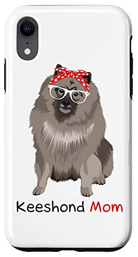 iPhone XR Keeshond Mom Retro Mothers Day Gift Idea Mum Dog Owner Case