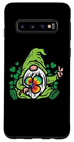 Galaxy S10 Gnome Tie Dye Shamrock Clover St Patricks Day Hippie Gift Case