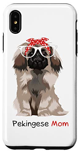 iPhone XS Max Pekingese Mom Retro Mothers Day Gift Idea Mum Dog Owner Case