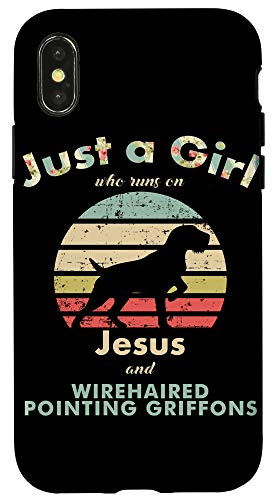iPhone X/XS Just A Girl Who Runs on Jesus and Bluetick Coonhounds Case